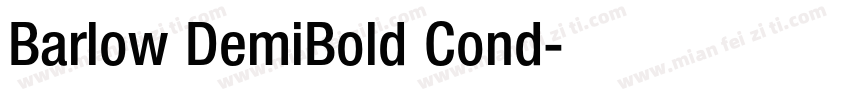 Barlow DemiBold Cond字体转换